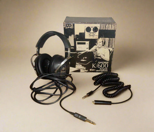 Vintage Koss K/600 Dynamic Stereo Headphones / Stereophone With Jack Plug