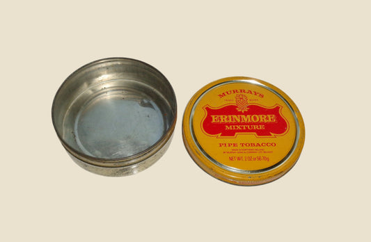 Vintage Murrays Erinmore Mixture Pipe Tobacco Empty Advertising Collector's Tin