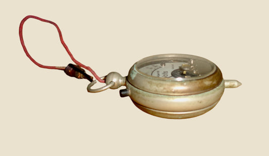 Vintage Pocket Watch Dead Beat Voltmeter Measuring 0-10 Volts and 0-100 Volts