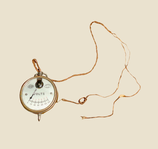 Vintage Sifam Pocket Watch Voltmeter Measuring 0-6 Volts and 0-120 Volts