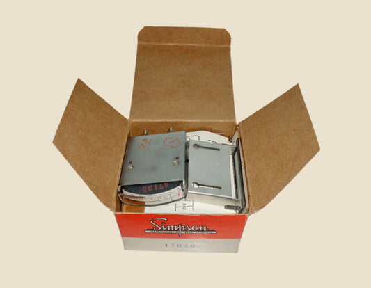 Vintage Simpson Edgewise Analogue Panel Meter Scale 0.1-105