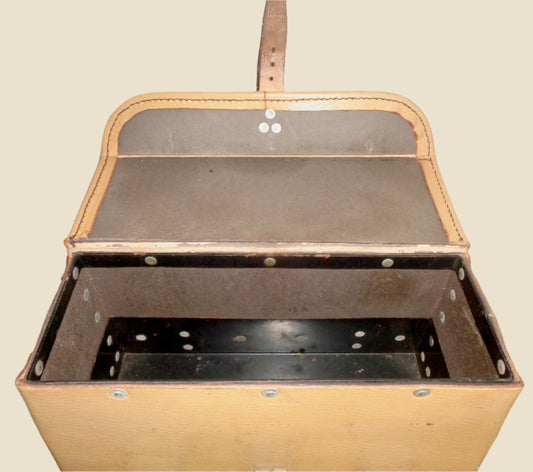 War Department Engineer's Leather Tool Bag. Riveted With Metal Interior