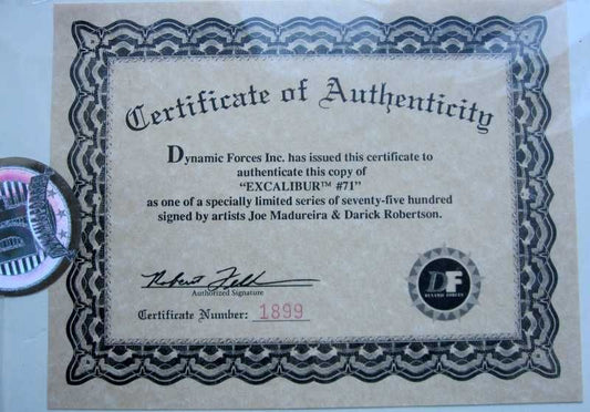 Marvel Comics Excalibur #71 X-Men Anniversary Signed Limited Edition