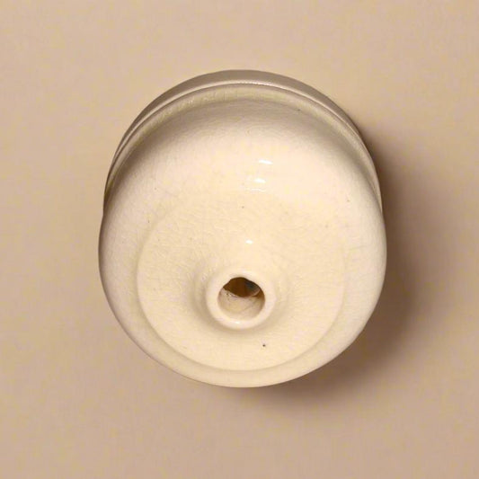 1920s Ediswan White Porcelain British Ceiling Rose