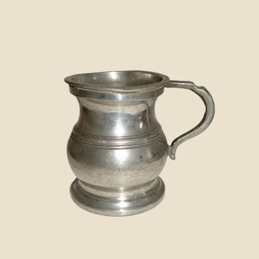 1930s Turley and Williams Pewter 1/2 Gill Drinks Measure