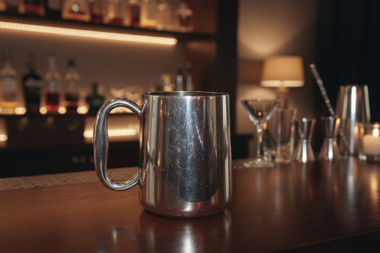 1937 1 Pint Cardinal Plate Silver Tankard Drinks Measure By Goldsmiths