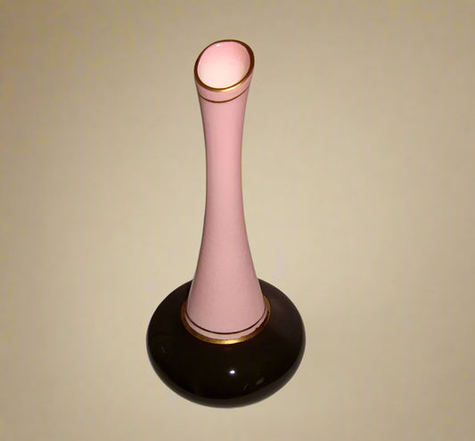 1940s Carlton Ware Pink and Brown Bud Vase Pattern 2554/6