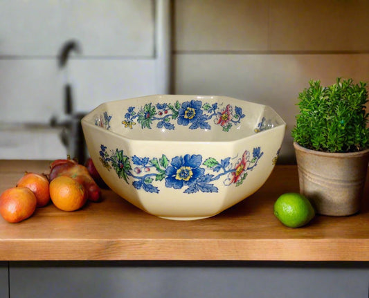 1940s Masons Ironstone Strathmore C4792 Octagonal Fruit Bowl