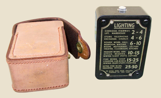 1950s Weston Sangamo S85 Bakelite Photometer In Its Original Leather Case