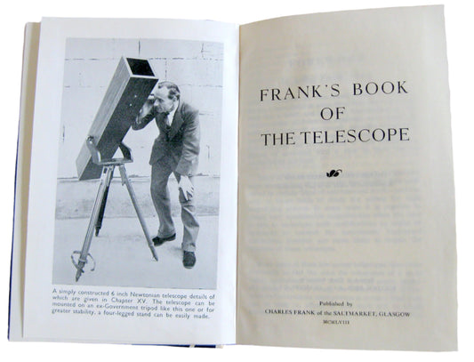 1958 Frank's book of the telescope By Charles Frank