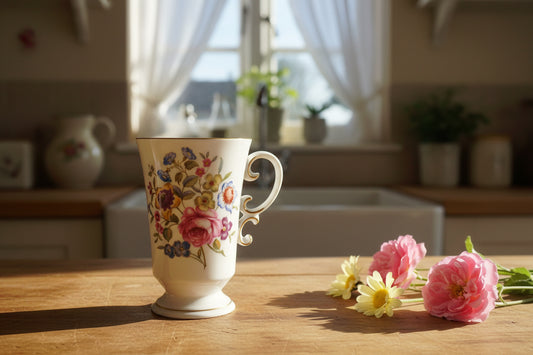1961 Royal Worcester Bournemouth Pattern Coffee Cup