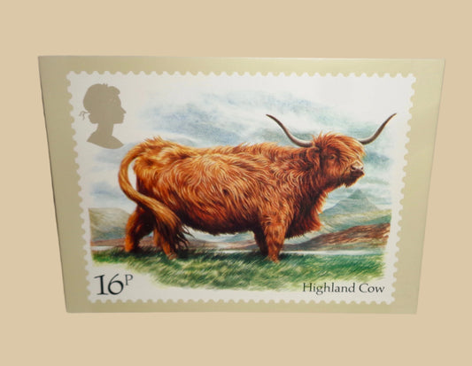 1984 Set of Four British Stamp Cattle PHQ Postcards