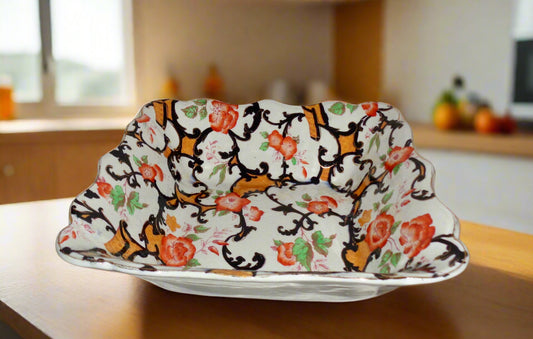 Art Deco Holkirk Ware Katano Fruit Bowl Gaudy Welsh/Imari Style