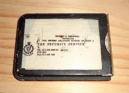 Vintage Badge For The British Security Service