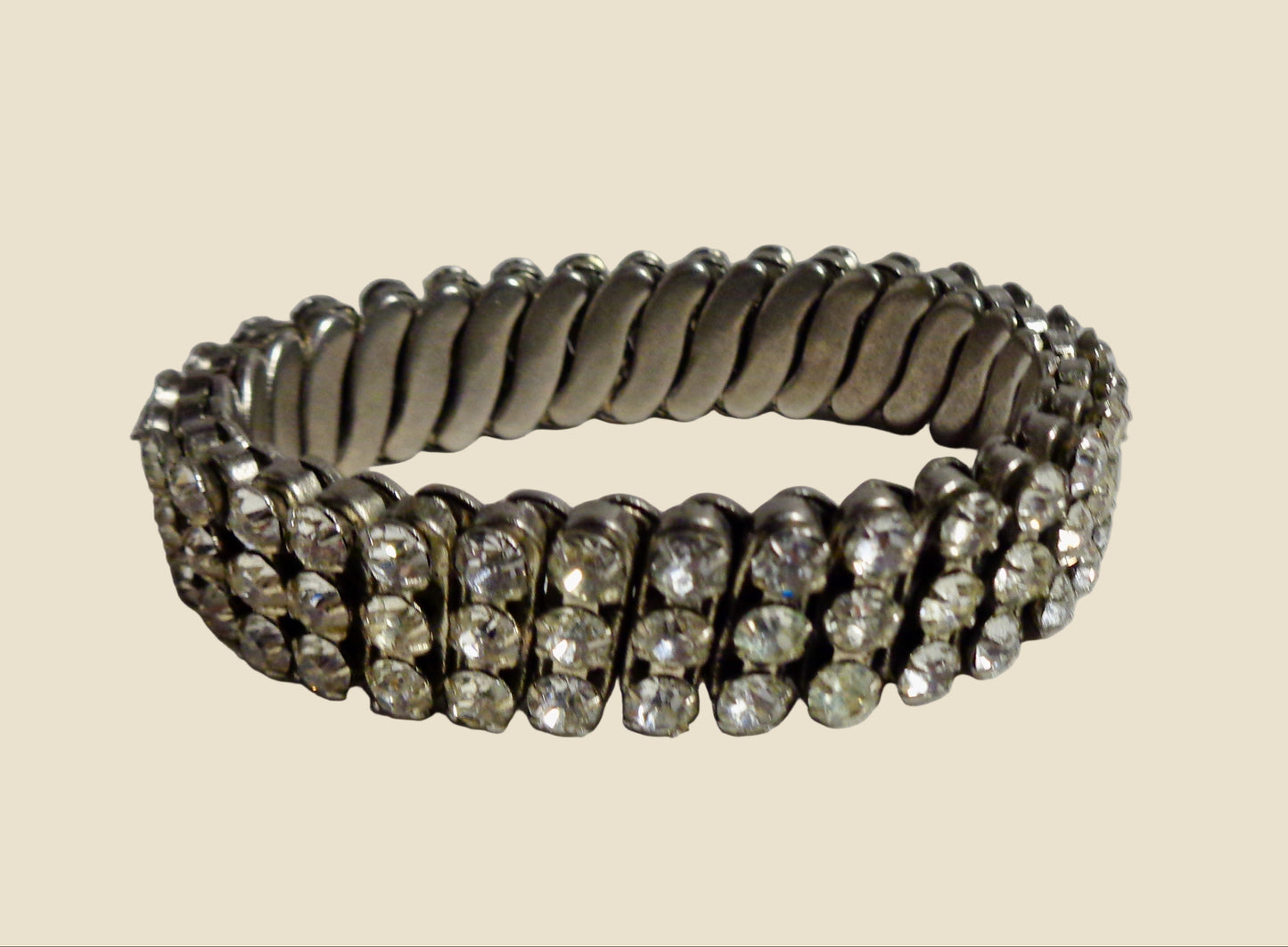 Vintage Diamante Expandable Bracelet