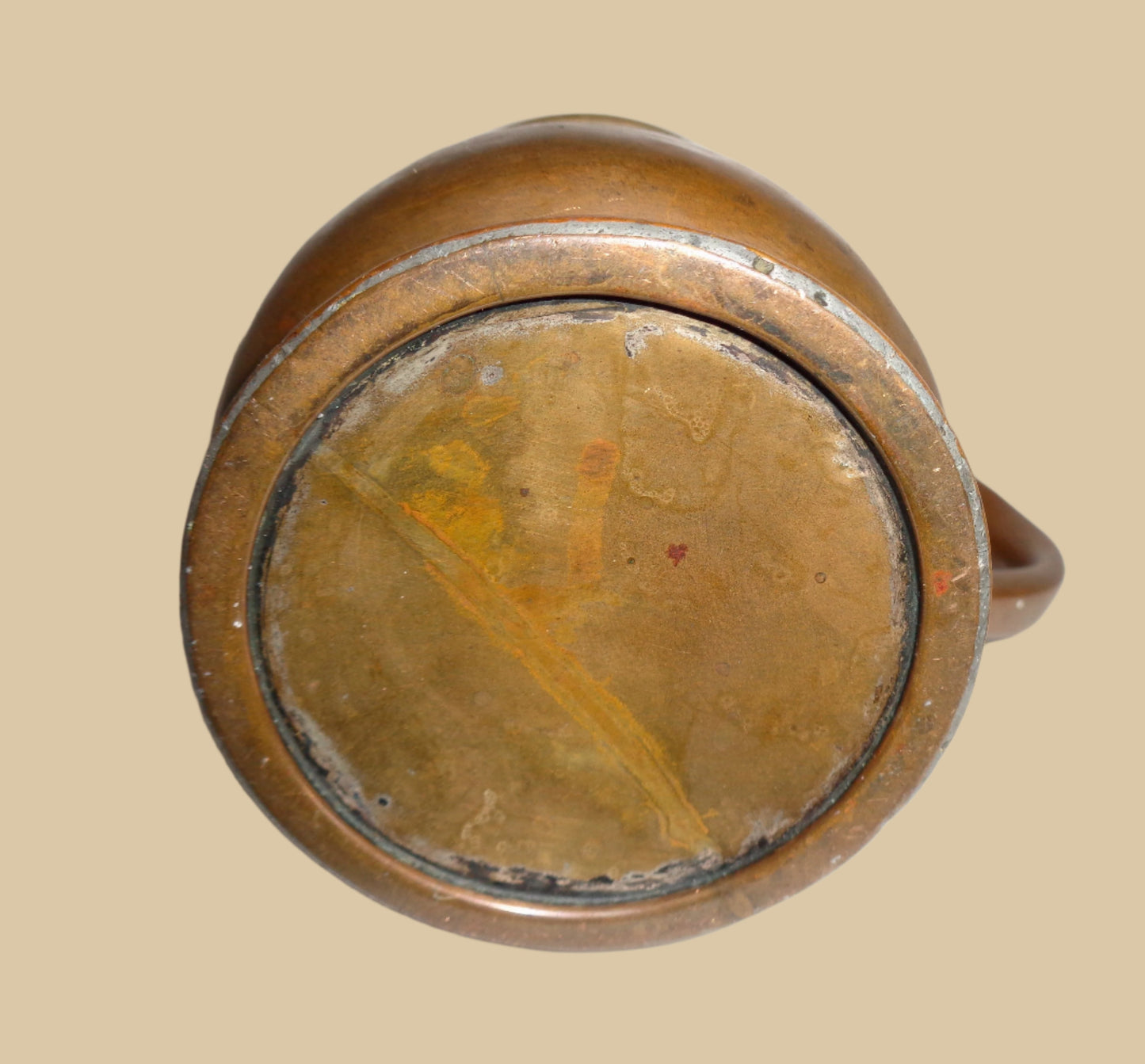 1851 Victorian Copper Drinks Half Pint Tankard