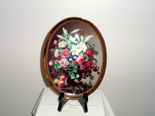 Lily and Rose Splendour Davenport Pottery Plate Nature’s Glory