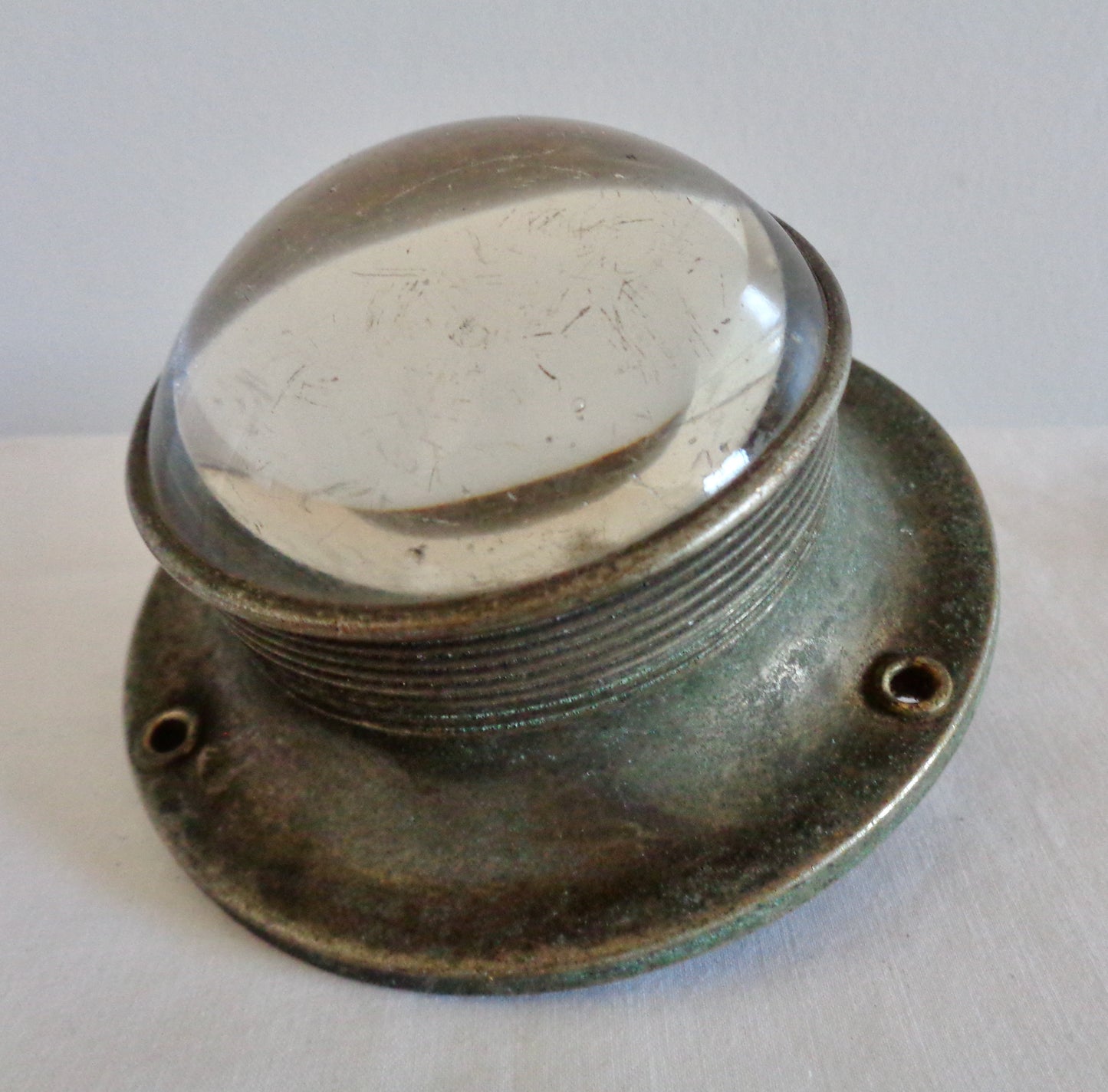 Vintage Bullseye Bulb In A Brass Surround