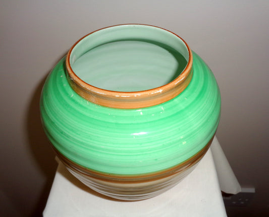 1930s Shelley Art Deco Banded Ginger Jar