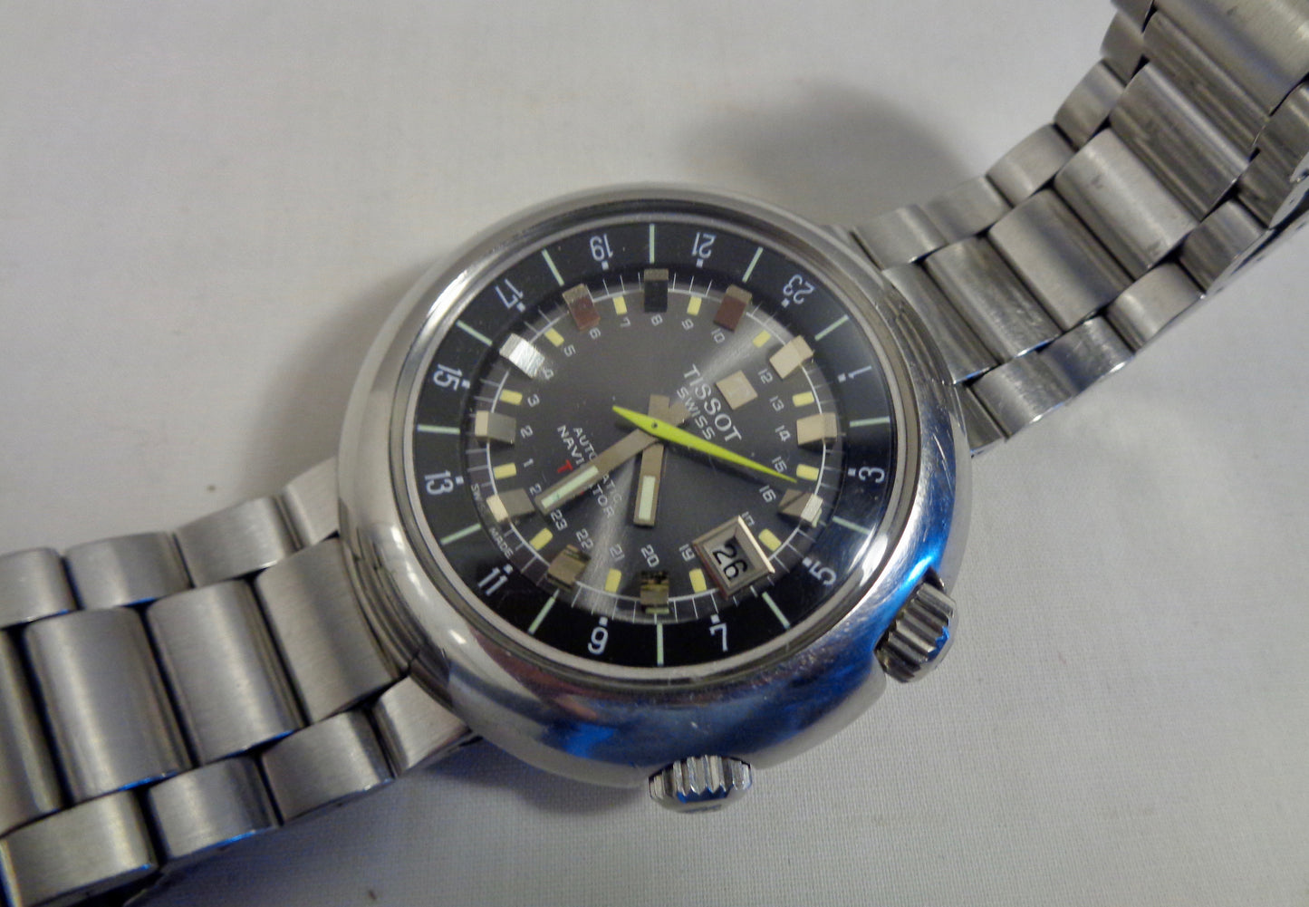 1973 Tissot Automatic Navigator T12 Chronograph Stainless Steel