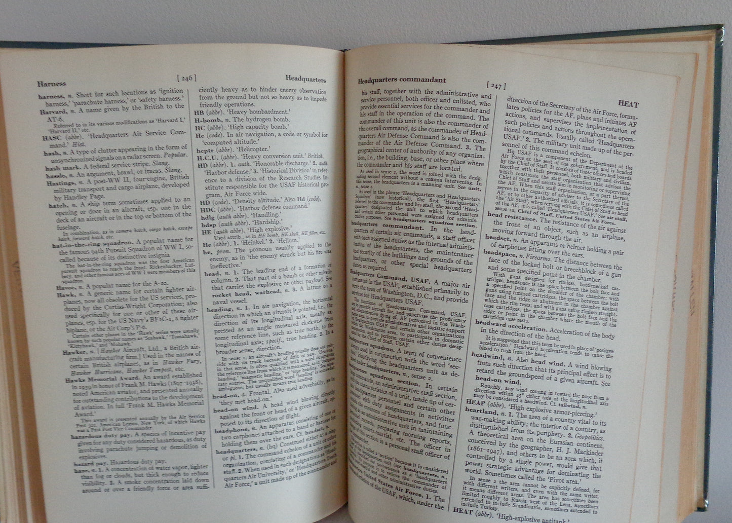 1957 The United States Air Force Dictionary Published by D Van Nostrand Company