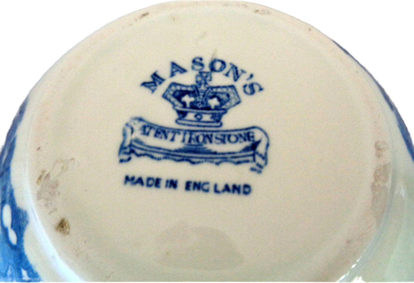 Vintage Masons Manchu Blue Ironstone Ginger Jar