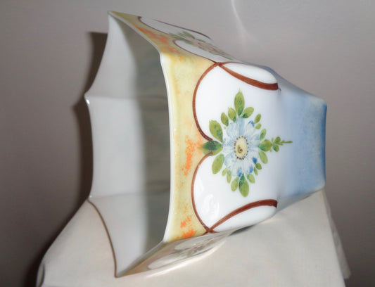 Art Deco Hand Painted Glass Pendant Light/Lamp Shade