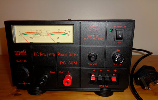 Nevada PS30M DC Regulated Power Supply Unit PSU 240V 50Hz