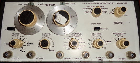 1970s Wavetek Model 185 5MHz Lin/Log Sweep Generator/ Wobbulator