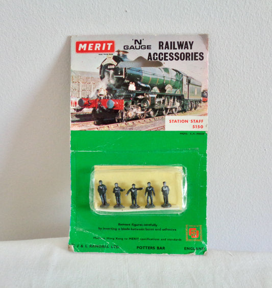 Vintage Merit N Gauge Railway Accessories 5150 Station Staff