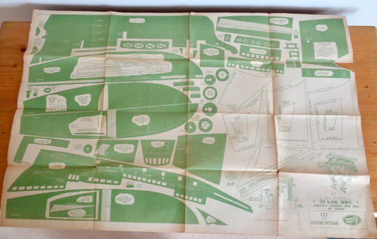 1930s Hobbies Model Pattern no. 211 For A HMS Ark Royal Galleon