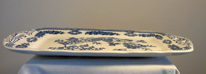Vintage Mason’s Manchu Blue Ironstone Sandwich Plate