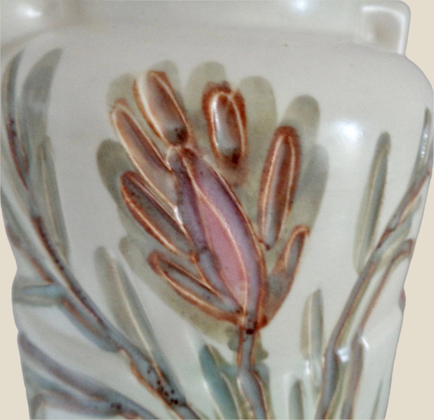 1930s Art Pottery Greek Urn Floral Vase