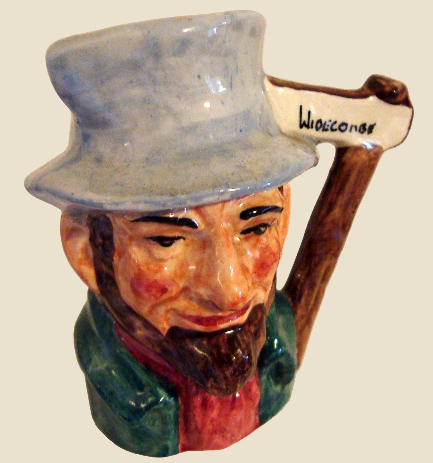 Small Vintage Hand Painted Uncle Tom Cobley Artone Character Jug
