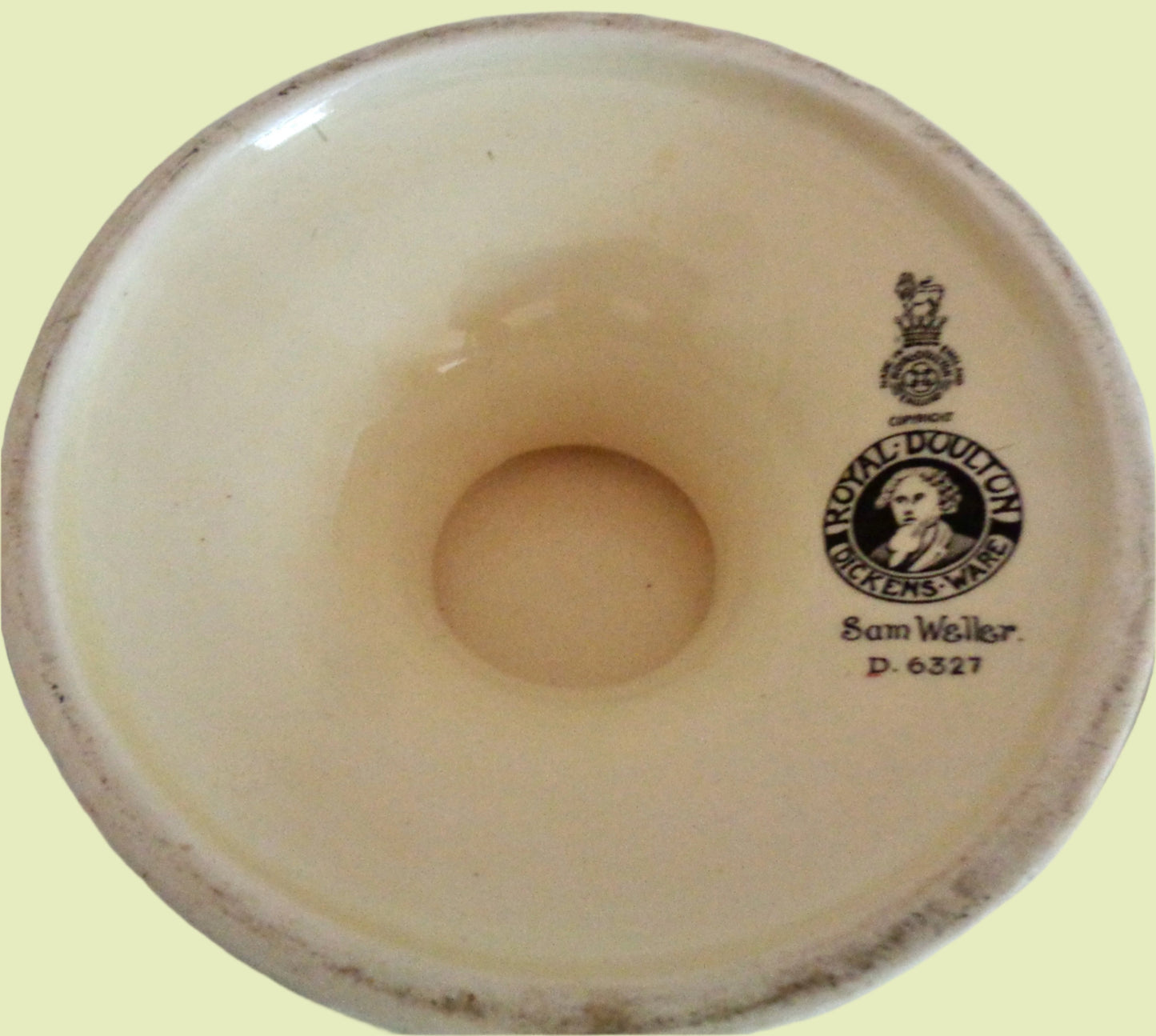 1950s Royal Doulton Dickens Ware Sam Weller Compote Pedestal Dish. Pattern Number D6327