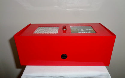 Vintage Audax Battery Powered Self Contained Fire Alarm With Break Glass Is New Old Stock