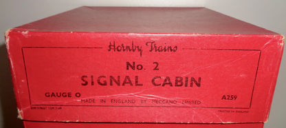 1949 Hornby Meccano O Gauge Model Railway Tinplate Signal Cabin No.2 A259