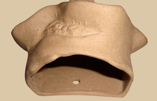 Vintage Bretby Unglazed Boy's Head Pocket Wall Vase Model 1250