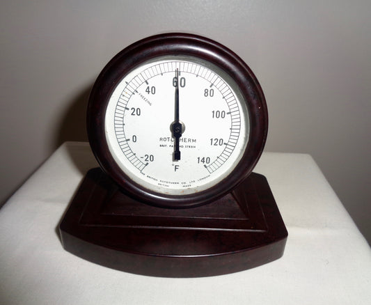 Vintage Brown Bakelite Rototherm Thermometer