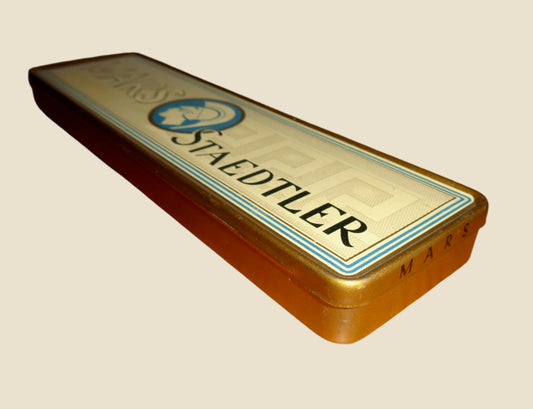 Set Of 12 Vintage Staedtler Mars Lumograph K3 And K4 No. 2886 Pencils In Tin Case