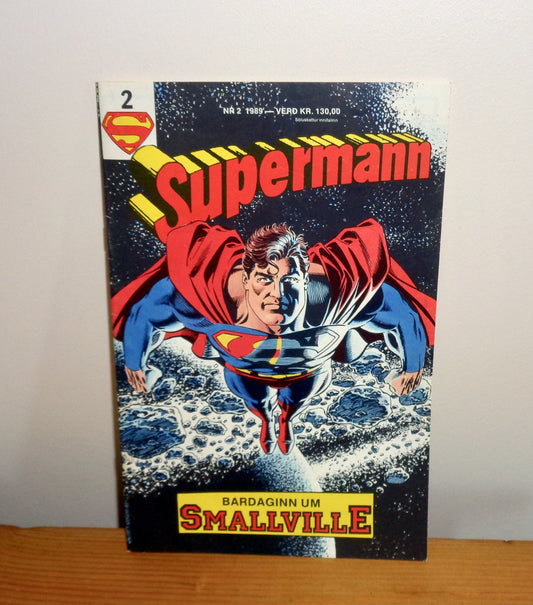 1989 #2 Superman Battle For Smallville Icelandic Version