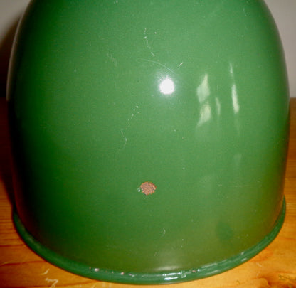 Vintage Green Enamel Industrial Steel Desk Lamp Shade