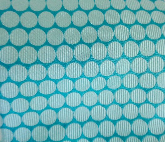 Vintage Tie Rack Silk Tie Turquoise With Circle Motifs
