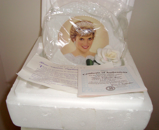 1998 Diana England's Rose Bradex 84-B10-873.1 Collector's Plate