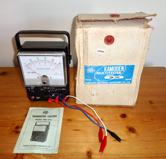 1970s Boxed Kamoden Model HM 350 Transistor Checker