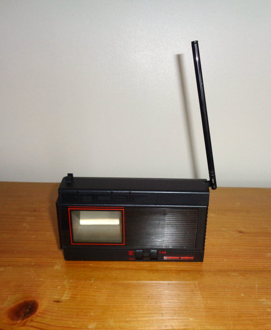 1980s Portable Sinclair Flat Screen Pocket Television TV 80 FTV1