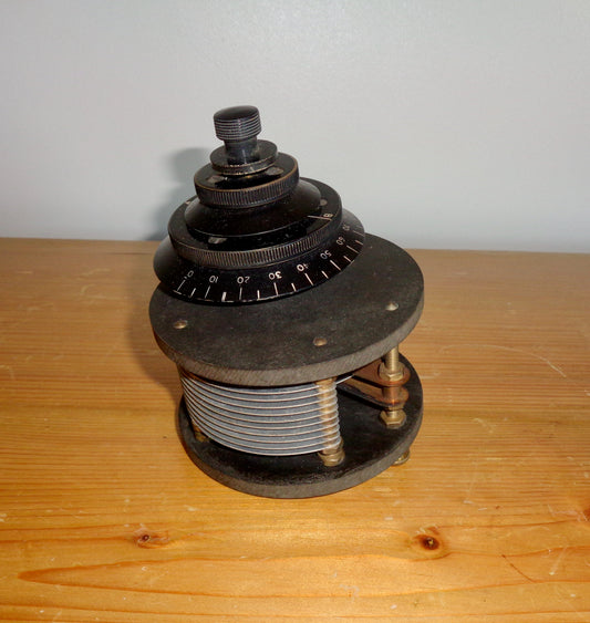 Vintage Triple Control Variable Capacitor / Condenser Type B Tuned Anode