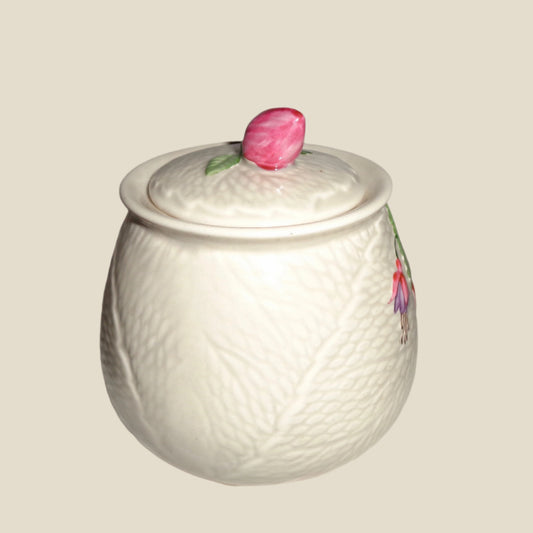 1950s Crown Devon 1109 Fuchsia Preserve Pot