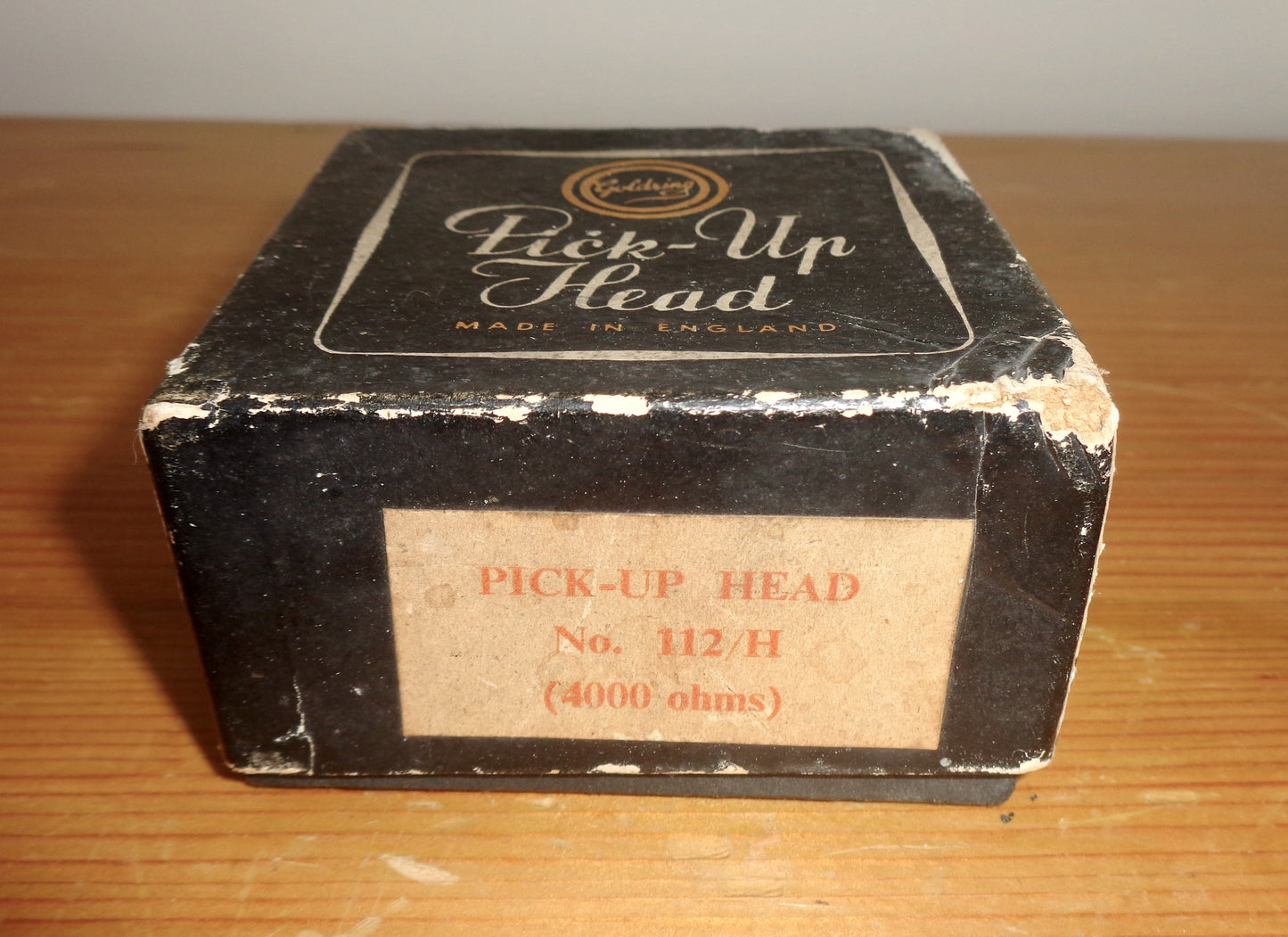 Vintage Goldring Gramophone Pick Up Head 112/H 4000 Ohms. Bakelite New Old Stock
