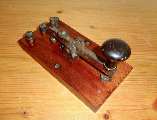1920s British Straight Sending Morse Key Possibly Made By Franks